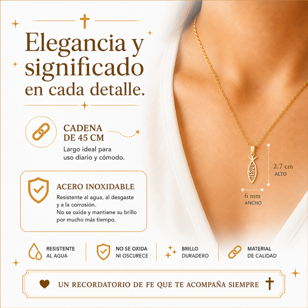 Collar Jesús - Símbolo de Fe