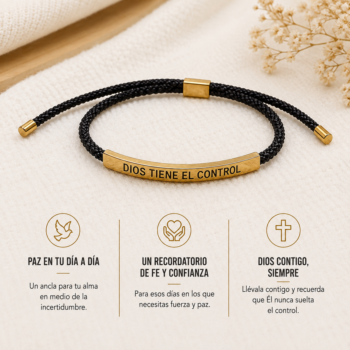 Pulsera "Dios tiene el control"