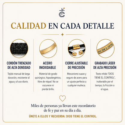 Pulsera "Dios tiene el control"